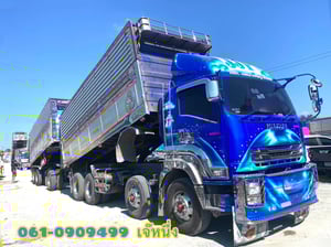 🚛 คุ้มสองต่อ โปร 2 เด้ง!🔥 12 ล้อดั้มพ์ ISUZU FYH 360 แรงม้า ปี 57 (2501,2502)