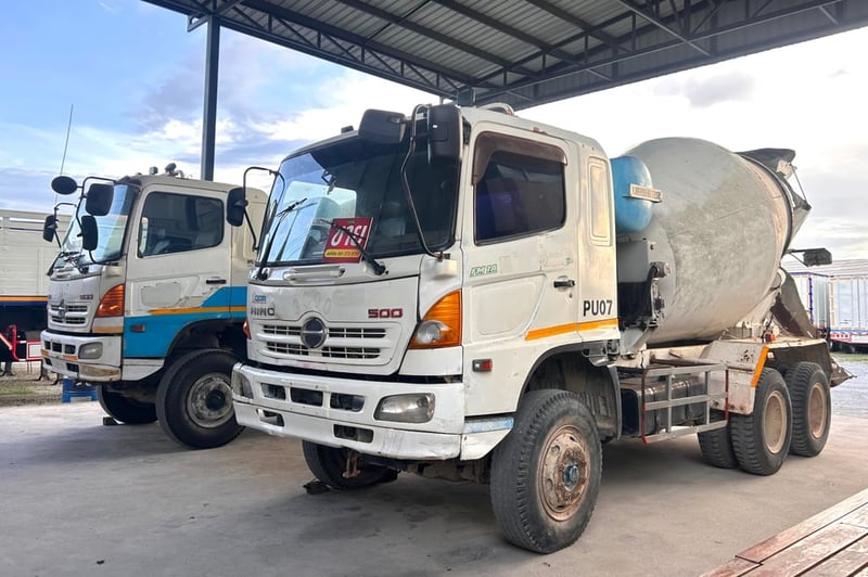 สิบล้อโม่ปูน HINO FM1A  330 แรงม้า ปี 2556  ✔️โม่ 7 คิว LIEBHERR  มีทั้งเก็บงานและตามสภาพ  (0741,0742,9081)