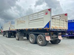  สิบล้อดั้มพ์พ่วง HINO FM1A  344 แรงม้า แม่ ปี 53 ลูก ปี 55  (9321,9322)