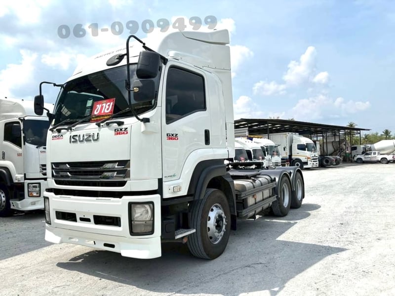🔥ของดีมีคันเดียว สาวก 360  แรงจัด ประหยัดจริง‼️  👉สิบล้อหัวลาก ISUZU GXZ  360 แรงม้า ปี 64 (2133) ✔️เครื่องเดิม,เกียร์เดิม ✔️มือเดียวป้ายแดง,ไม่มีชนหนัก  ➖➖➖➖➖➖➖➖  ☎️ โทร. 061-0909499 หนึ่งค่ะ   **ขอเน้นโทรนะคะ** . #รถบรรทุกมือสอง #สิบล้อหัวลาก  #ISUZU #GXZ #360แรงม้า