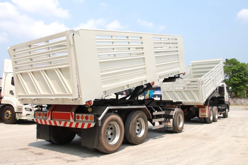  สิบล้อดั้มพ์พ่วง Hino FM1A  344 แรงม้า ปี 2560 (2539)