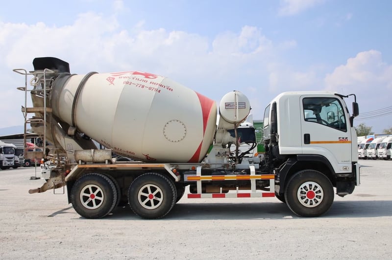 #Vาย สิบล้อโม่ปูน ISUZU FXZ 320 แรง ยังไม่จดทะเบียน (0237) 
