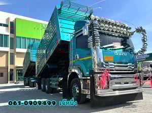 🚛 คุ้มสองต่อ โปร 2 เด้ง!🔥 สิบล้อดั้มพ์พ่วง Isuzu Fxz 360 แรงม้า ปี 2566 (5392)