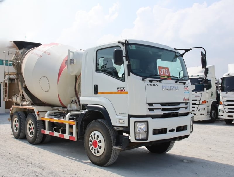 #Vาย สิบล้อโม่ปูน ISUZU FXZ  320 แรง ยังไม่จดทะเบียน (0237) 