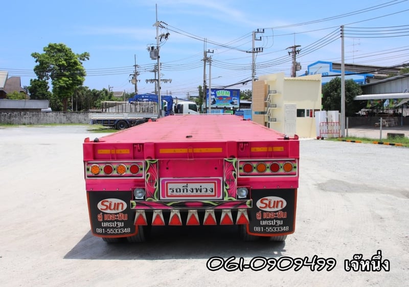 หางเเพื้นเรียบสามเพลา อู่เดอะซัน ปี 2565 (0376) หางเเพื้นเรียบสามเพลา อู่เดอะซัน ปี 2565 (0376)