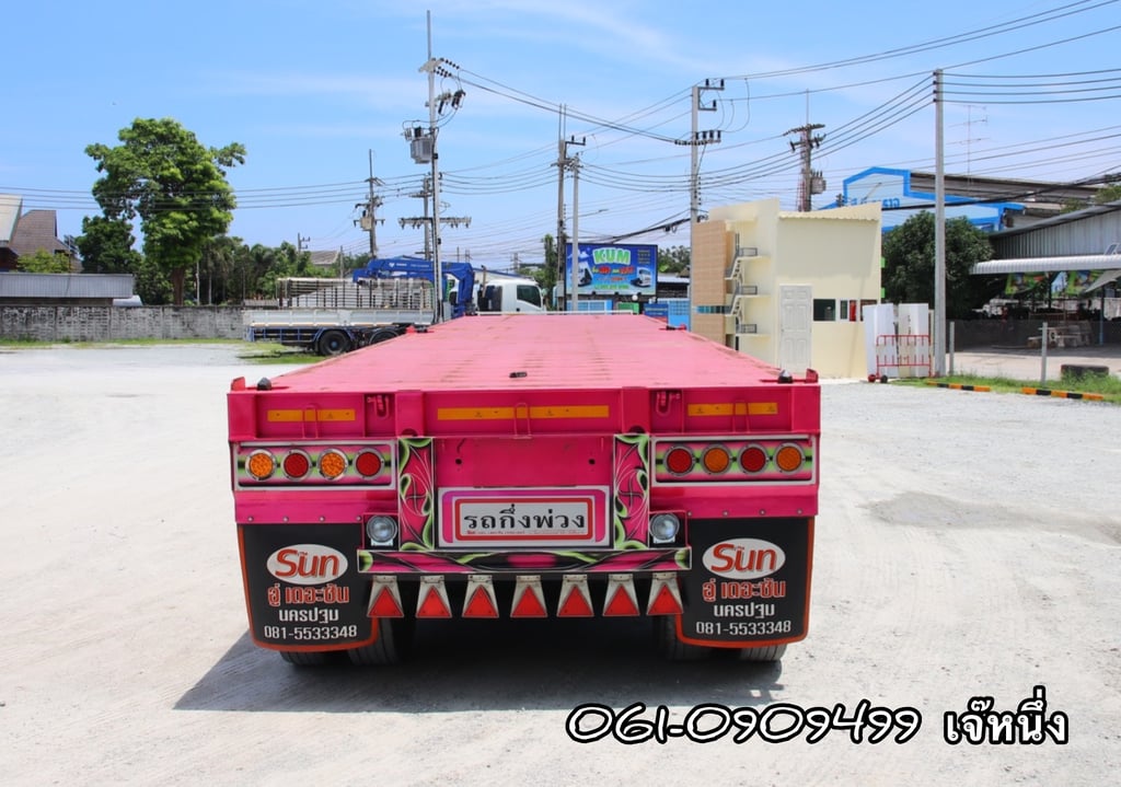 หางเเพื้นเรียบสามเพลา อู่เดอะซัน ปี 2565 (0376) หางเเพื้นเรียบสามเพลา อู่เดอะซัน ปี 2565 (0376)