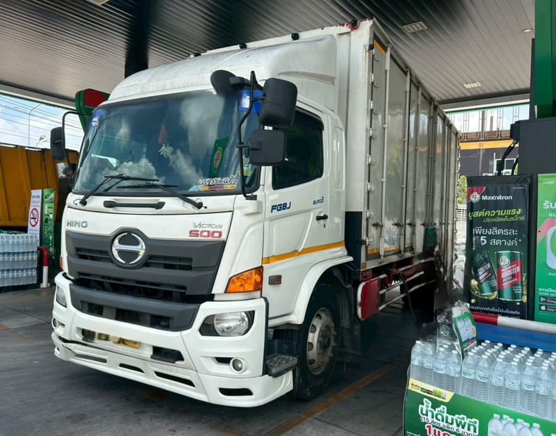 🔥 ขายตัด! ใครช้าคือพลาด ☎️โทรเลยตอนนี้ 061-0909499  หกล้อตู้สิบบาน HINO FG8J  240 แรงม้า ปี 60 (7915)
