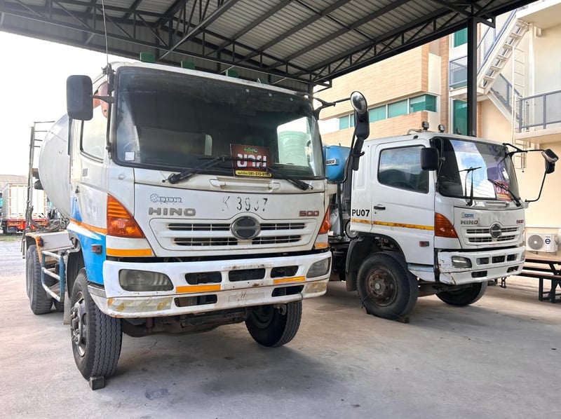 สิบล้อโม่ปูน HINO FM1A  330 แรงม้า ปี 2556  ✔️โม่ 7 คิว LIEBHERR  มีทั้งเก็บงานและตามสภาพ  (0741,0742,9081)