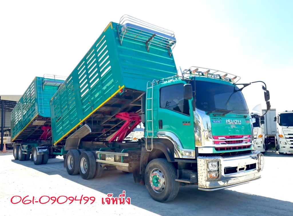 🔥ด่วน!! VายตัดSาคาพิเศษ 👉สิบล้อดั้มพ์พ่วง Isuzu Fxz  360 แรงม้า ปี 2566 (4795)
