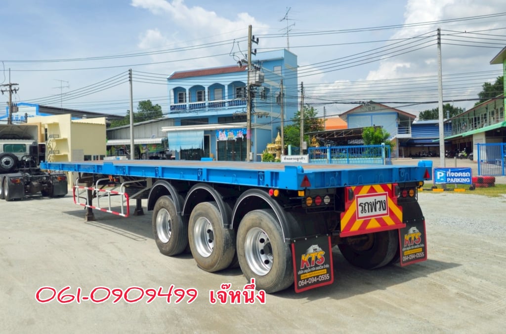 หางเเพื้นเรียบสามเพลา อู่ WAFA ปี 2565 (8655)