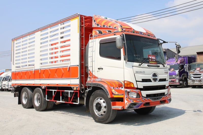 สิบล้อกระบะคอก HINO FL8J 260 แรงม้า ปี 2559 (2895)
