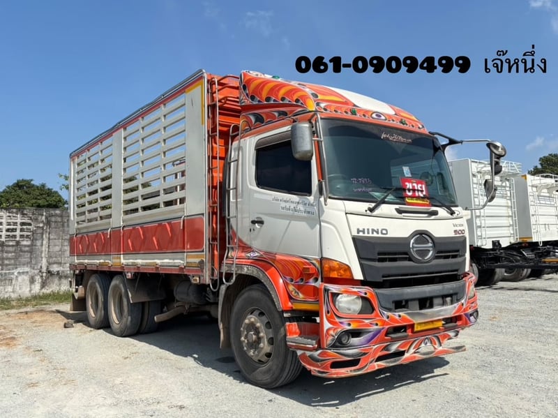 สิบล้อกระบะคอก HINO FL8J 260 แรงม้า ปี 2559 (2895)