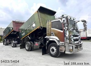 👉หกล้อดั้มพ์ ISUZU FTR  240 แรงม้า ปี 65 (5403) 👉หางดั้มพ์สองเพลา อู่ เดอะฟีนิกซ์ ปี 65 (5404)