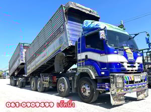 🚛 คุ้มสองต่อ โปร 2 เด้ง!🔥 12 ล้อดั้มพ์ ISUZU FYH 360 แรงม้า ปี 57 (8189,8190)