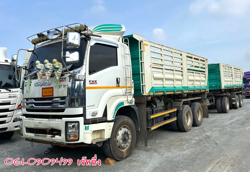 🔥ด่วน!! VายตัดSาคาพิเศษ สิบล้อดั้มพ์พ่วง Isuzu Fxz  360 แรงม้า ปี 2565 (9575)
