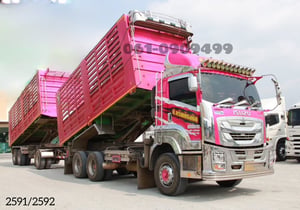 🩷สิบล้อดั้มพ์ บรรทุก 31 ตัน 👉สิบล้อดั้มพ์พ่วง ISUZU FXZ 360 แรงม้า ปี 65 (2591,2592) 🩷สิบล้อดั้มพ์ บรรทุก 31 ตัน 👉สิบล้อดั้มพ์พ่วง ISUZU FXZ 360 แรงม้า ปี 65 (2591,2592)