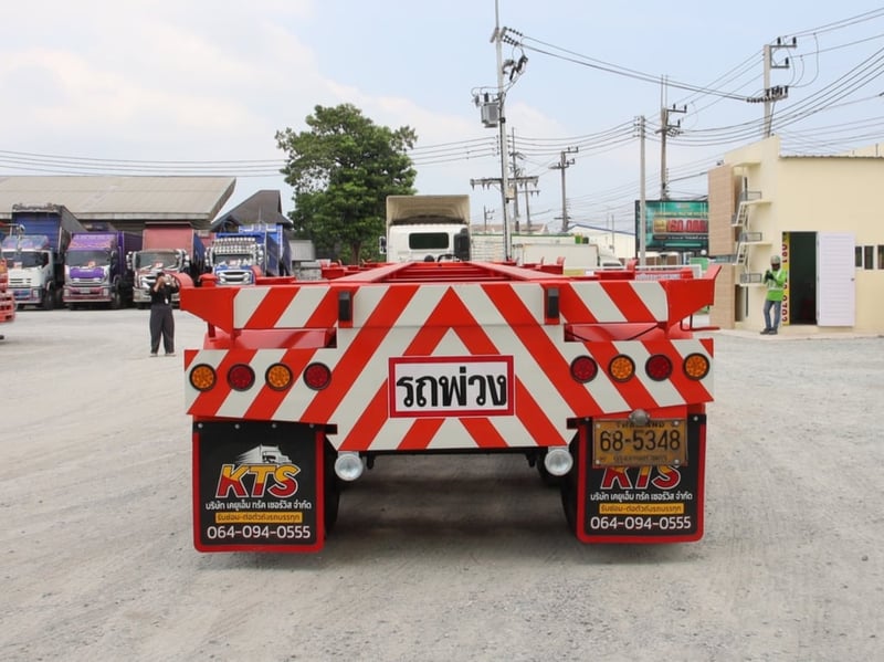 หางก้างสามเพลา อู่ สามมิตร ปี 2560 (5348) Sาคา 400,000 บาท  ➖➖➖➖➖➖➖➖   📞สนใจโทร. 061-0909499 เจ๊หนึ่ง ** ขอเน้นโทรนะคะ ** . #รถบรรทุกมือสอง #รถบรรทุก #สิบล้อหัวลาก  #หางพื้นเรียบ #หางก้างสามเพลามือสอง 