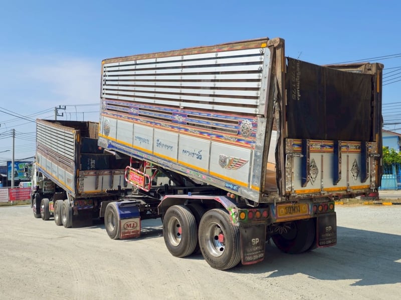 12 ล้อดั้มพ์พ่วงเกษตรชุดใหญ่ ISUZU FYH 360 แรงม้า ปี 2556 (2507,2508)