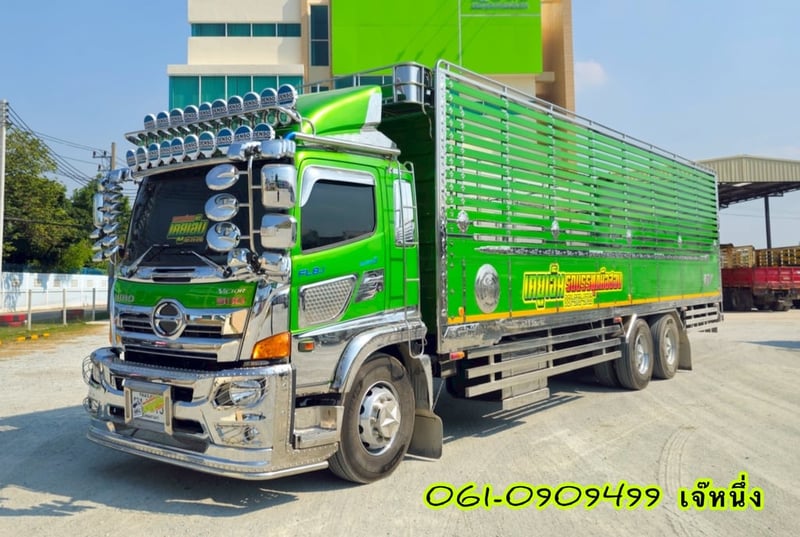 สิบล้อกระบะคอก HINO FL8J 260 แรงม้า ปี 2566 (5115) สิบล้อกระบะคอก HINO FL8J 260 แรงม้า ปี 2566 (5115)