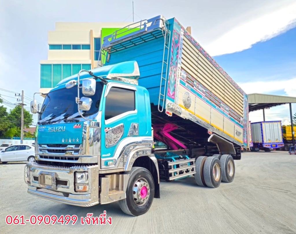 ทุนไม่พอ!! เราช่วยได้🔥🔥  🌟โปรช่วยดาวน์ 6% ของราคารถ สิบล้อดั้มพ์เดี่ยว Isuzu Fxz 360 แรงม้า ปี 2566 (8073)