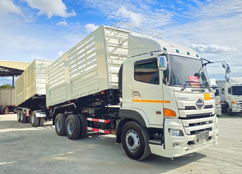 🔥ไมล์เพียง 9 หมื่นโล 👉สิบล้อดั้มพ์ Hino FM1A  344 แรงม้า ปี 2566 (7371)