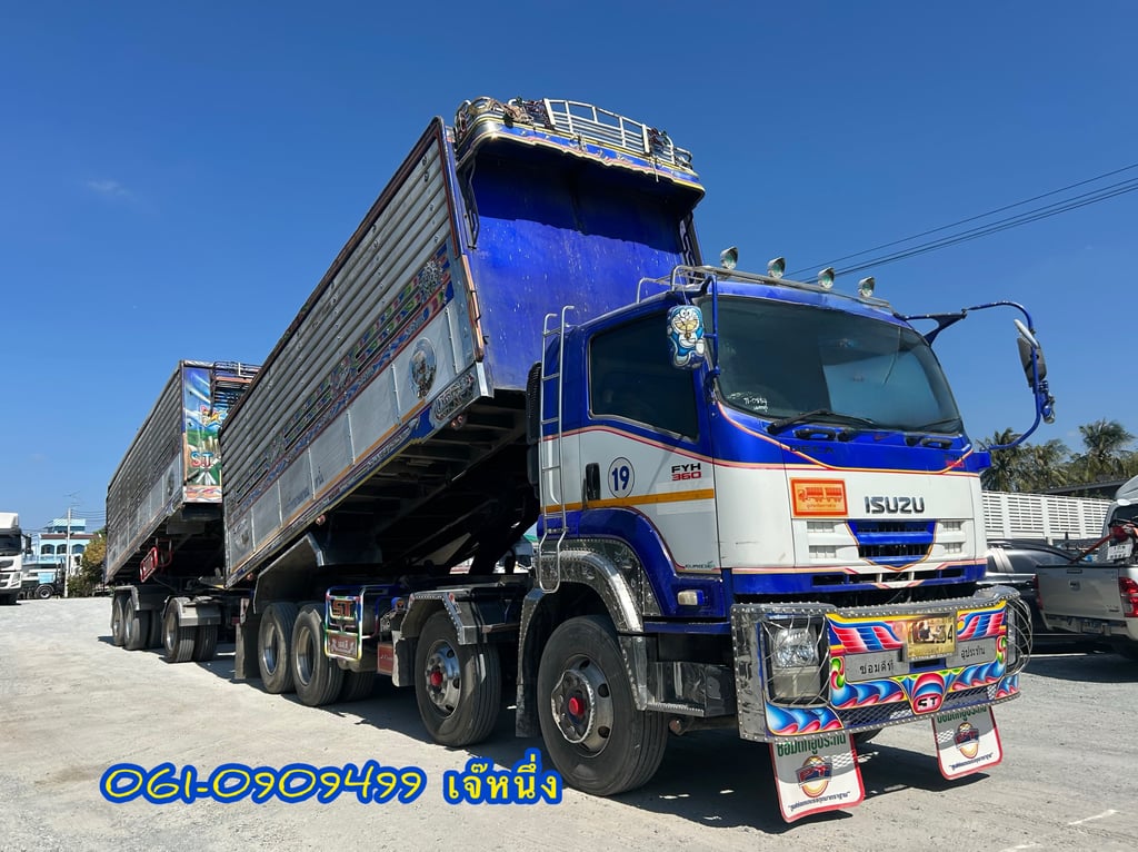 🔥ด่วน!! VายตัดSาคาพิเศษ 🔥 สิบล้อดั้มพ์พ่วงเกษตร ISUZU FYH  360  แรงม้า ปี 2557 