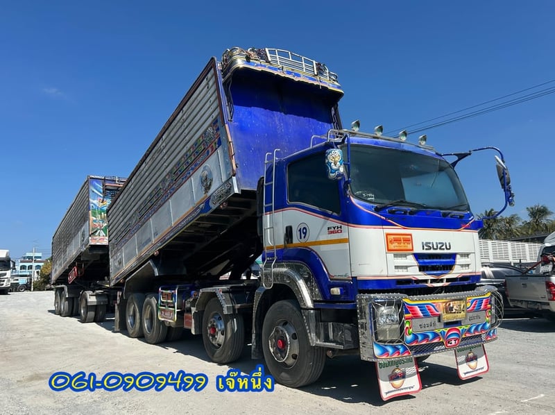 🔥ด่วน!! VายตัดSาคาพิเศษ 🔥 สิบล้อดั้มพ์พ่วงเกษตร ISUZU FYH  360  แรงม้า ปี 2557 