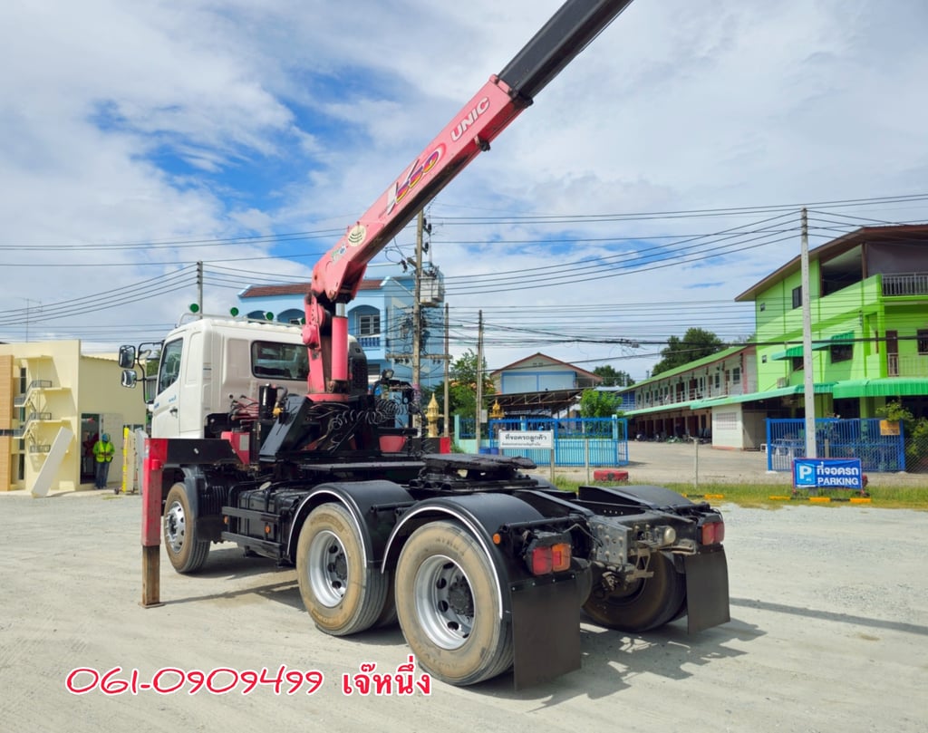 สิบล้อหัวลากติดเครน  Hino FM1A  344 แรงม้า  ปี 2562 (0293)