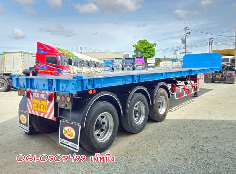 หางพื้นเรียบสามเพลา อู่ RCK ปี 2564 (8647) หางพื้นเรียบสามเพลา อู่ RCK ปี 2564 (8647)