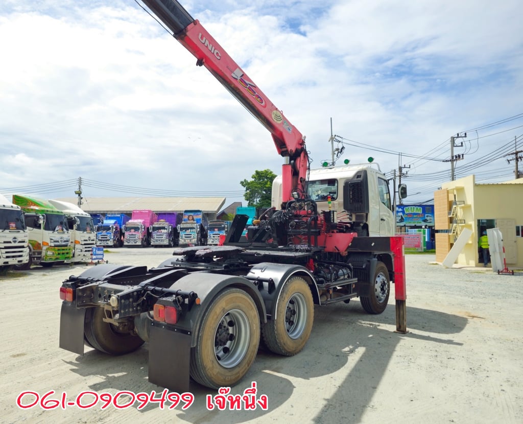 สิบล้อหัวลากติดเครน  Hino FM1A  344 แรงม้า  ปี 2562 (0293)