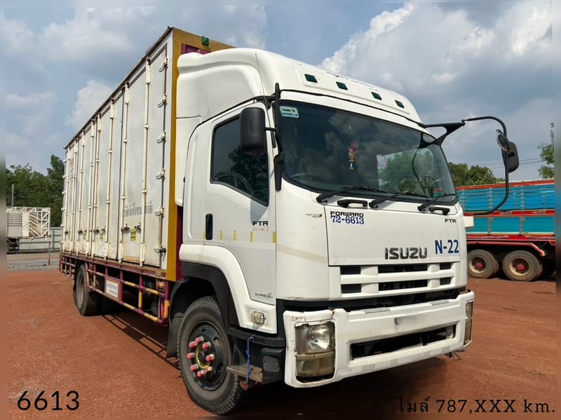 🔥 หกล้อตู้สิบบาน ISUZU FTR 240 ☎️สนใจโทร.061-0909499  หกล้อตู้สิบบาน ISUZU FTR 240 แรงม้า ปี 59 (6613)