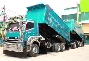 สิบล้อดั้มพ์พ่วง ISUZU FXZ  360 แรงม้า ปี 65 (1245,1246)