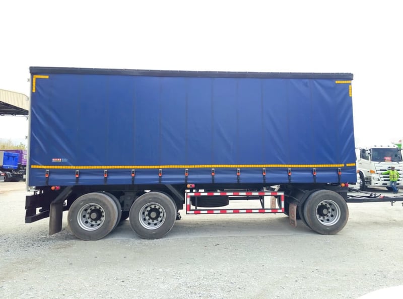 หางตู้ผ้าใบสามเพลา อู่สามมิตร ปี 2567 (5507)