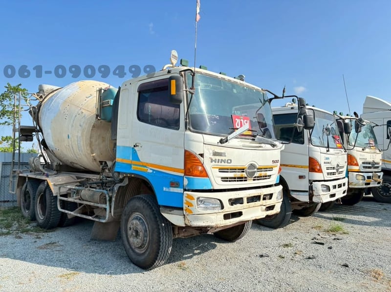 🔥ใครหาอยู่ก็อย่าช้า🔥 โทร.มาเลยตอนนี้ 061-0909499   สิบล้อโม่ปูน HINO FM1A  330 แรง ปี 55-56 (0742)
