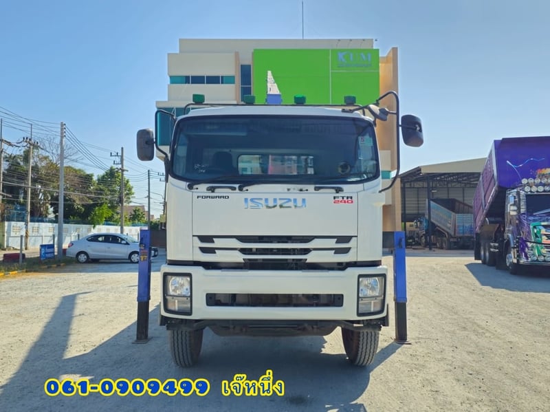 🔥ที่สุดของความคุ้ม‼️ หกล้อดั้มพ์ติดเครน ISUZU FTR  240 แรงม้า 2566 (3266)
