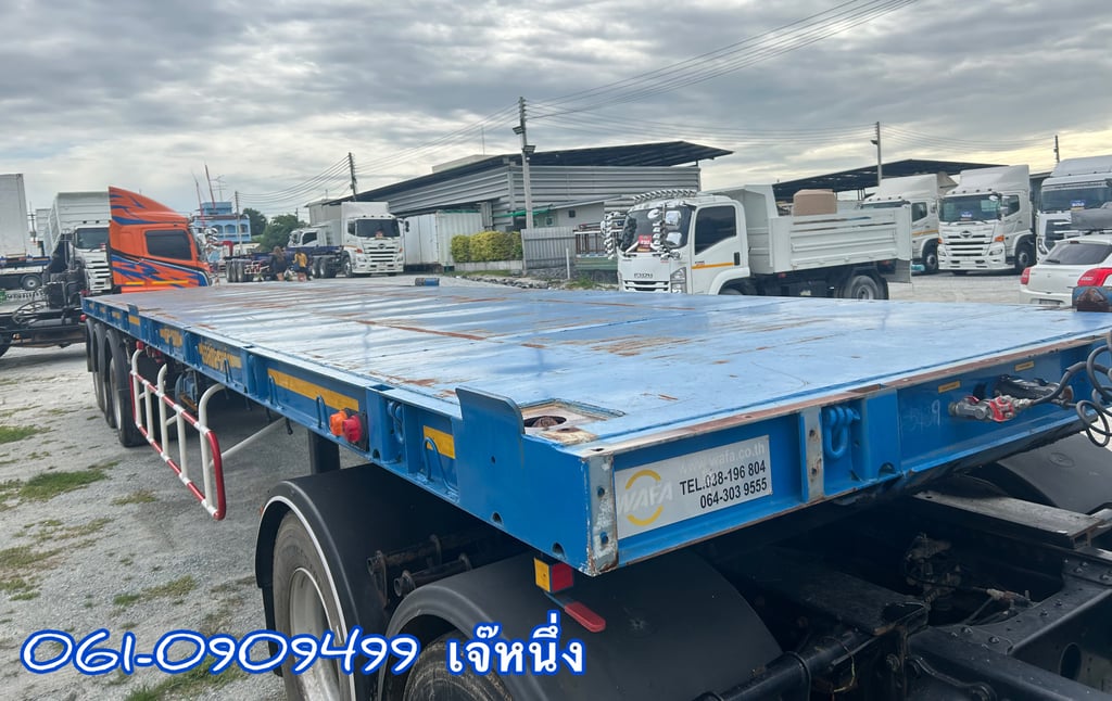 หางเเพื้นเรียบสามเพลา อู่ WAFA ปี 2565 (5439)