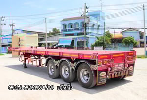 หางเเพื้นเรียบสามเพลา อู่เดอะซัน ปี 2565 (0376) หางเเพื้นเรียบสามเพลา อู่เดอะซัน ปี 2565 (0376)