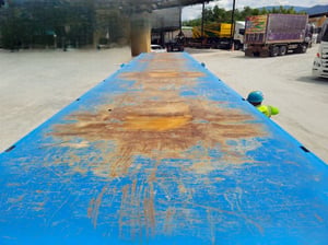หางพื้นเรียบสามเพลา อู่ WAFA ปี 2565 (8655) หางพื้นเรียบสามเพลา อู่ WAFA ปี 2565 (8655)