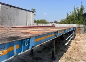 #Vาย หางพื้นเรียบสามเพลา  อู่ สามมิตร ปี 2558  หนัก 7.9 ตัน (6403)