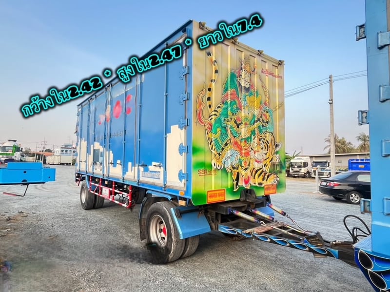 สิบล้อตู้สิบบานพ่วงแม่ลูก  Hino FL8J 260 แรงม้า ปี 65 (7642,7643)