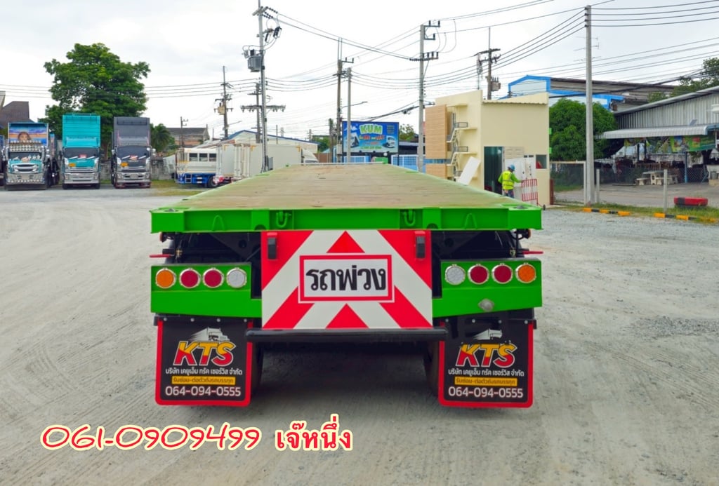 หางพื้นเรียบสามเพลา อู่ สามมิตร ปี 2562 (0294)