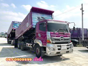 สิบล้อดั้มพ์พ่วง HINO FM2P  380 แรงม้า ปี 65 (2089,2090)