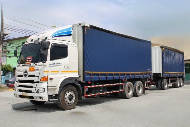 สิบล้อตู้ผ้าใบเปิดข้าง HINO FL1A 344 แรงม้า ปี 67  (5506,5507)