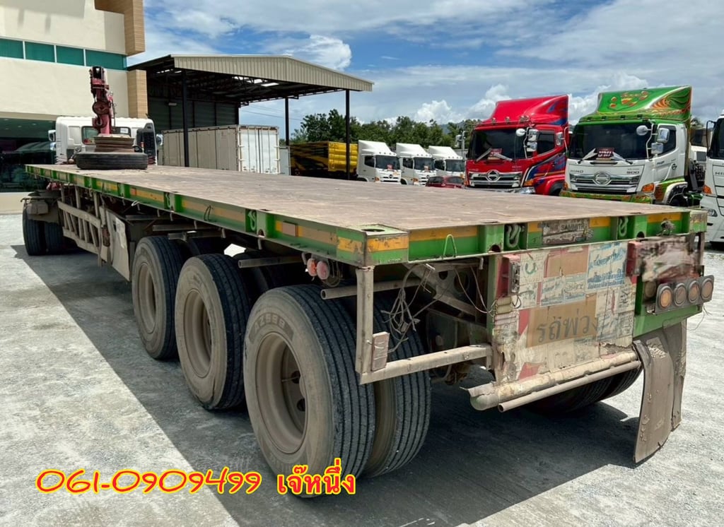 หางพื้นเรียบสามเพลา อู่ สามมิตร ปี 2562 (0294)