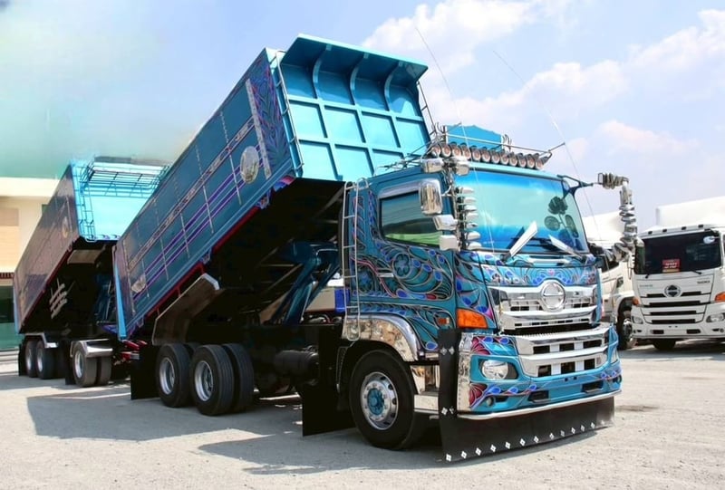 🔥ลดกระหน่ำ ต่ำกว่าทุน 🔥  สิบล้อดั้มพ์พ่วง HINO FM2P  380 แรงม้า ยังไม่จดทะเบียน   (2344)