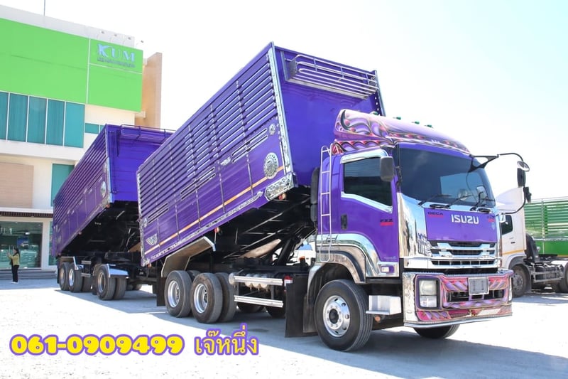 สิบล้อดั้มพ์พ่วง ISUZU FXZ 360 แรงม้า ปี 54 ลูกปี 55 (9033,2502)