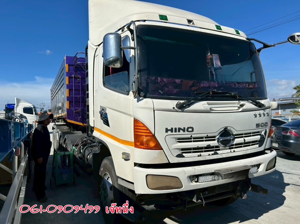 💥โปรขายคู่หัวลากลด 120,000 บาn  👉สิบล้อหัวลาก CNG HINO  FM2P 360 แรง ปี 57 (6646) 👉หางเซมิดั้มพ์สองเพลา อู่ เอสเคที  ปี 2562 (8798)