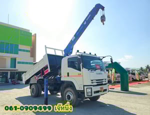 หกล้อดั้มพ์ติดเครน ISUZU FTR 240 แรงม้า 2566 (3266)