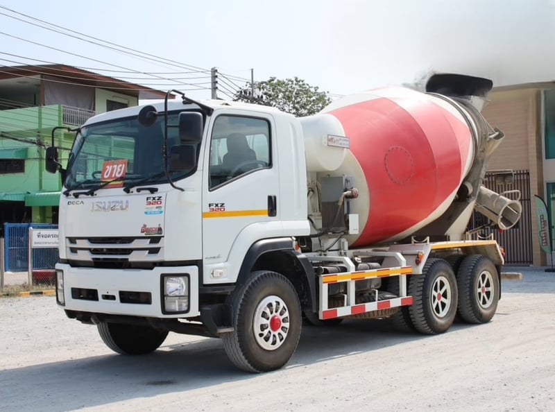 #Vาย สิบล้อโม่ปูน ISUZU  FXZ 320 แรง  ยังไม่จดทะเบียน (0237)   ไมล์ 3 หมื่นกว่าโล โม่ ZF เยอรมันนี 7 คิว