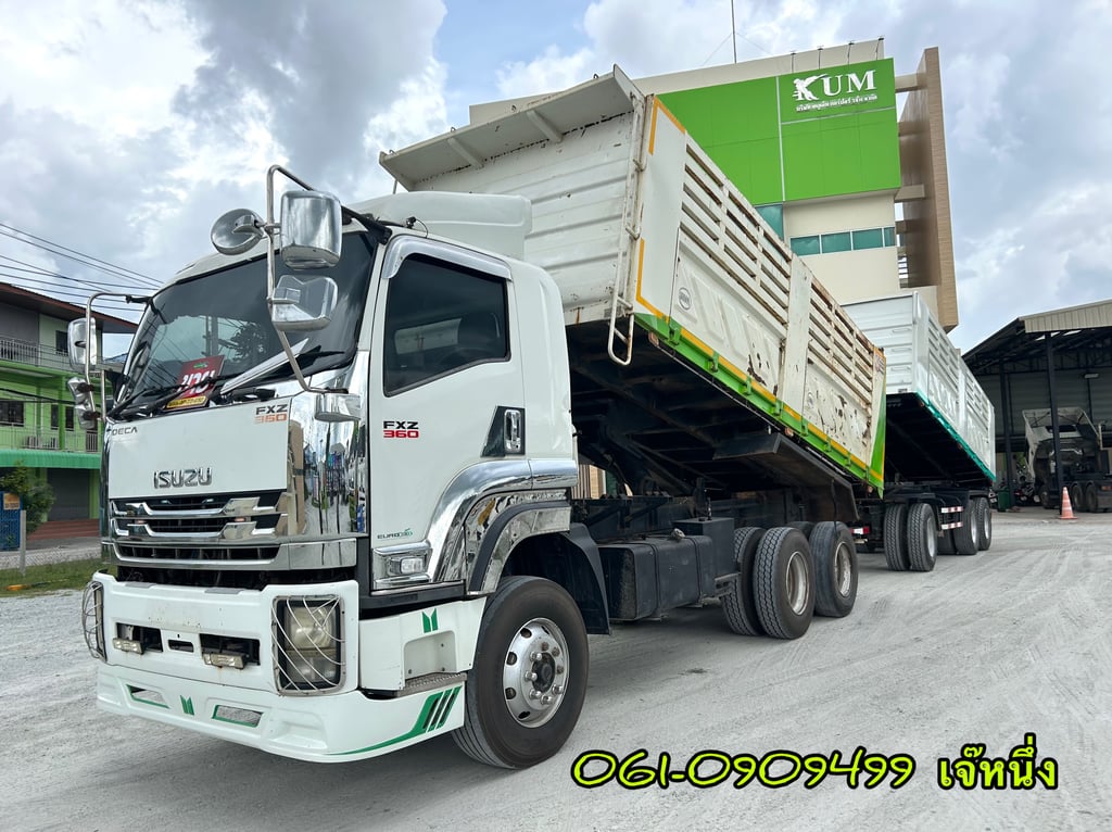 สิบล้อดั้มพ์พ่วง ISUZU FXZ 360 แรงม้า ปี 2556 (2374) สิบล้อดั้มพ์พ่วง ISUZU FXZ 360 แรงม้า ปี 2556 (2374)